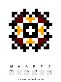 Текстовый украинский орнамент: Марта