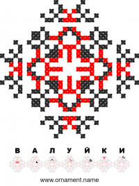 Текстовый украинский орнамент: Валуйки