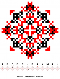 Текстовый украинский орнамент: Абдельрахман