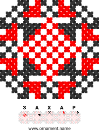 Текстовый украинский орнамент: Захар