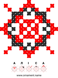 Текстовый украинский орнамент: Аліса