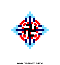 Текстовый украинский орнамент: СВАГА