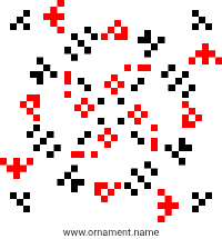 Текстовый украинский орнамент: Вікторія