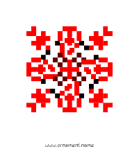 Текстовый украинский орнамент: Вікторія