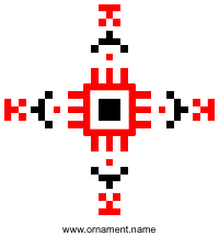 Текстовый украинский орнамент: Кішка