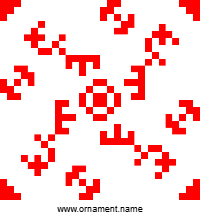 Текстовый украинский орнамент: Ім'я Тетяна