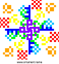 Текстовый украинский орнамент: вентелятор