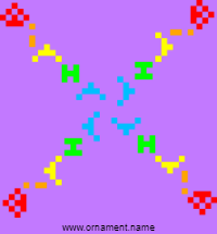 Текстовый украинский орнамент: Діана