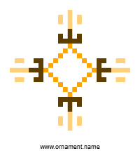 Текстовый украинский орнамент: лев