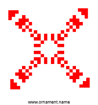 Текстовый украинский орнамент: Саша