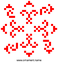 Текстовый украинский орнамент: орнамент на імя Захар