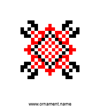 Текстовый украинский орнамент: Олена