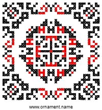 Текстовый украинский орнамент: ВЕСНЯНА БРУНЬКА