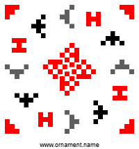 Текстовый украинский орнамент: Даяна