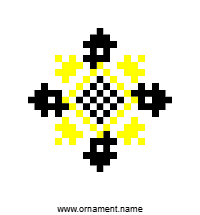 Текстовый украинский орнамент: Ольга