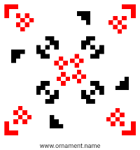 Текстовый украинский орнамент: Олена