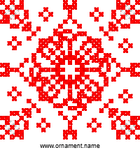 Текстовый украинский орнамент: орнамент імені