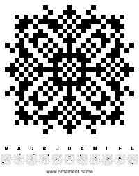 Текстовый украинский орнамент: MAURO DANIЕL