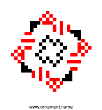 Текстовый украинский орнамент: вишивка