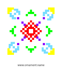 Текстовый украинский орнамент: Діана