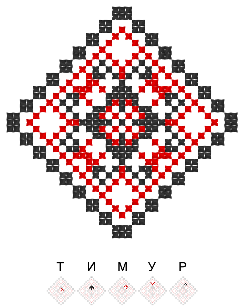 Текстовий орнамент: Тимур